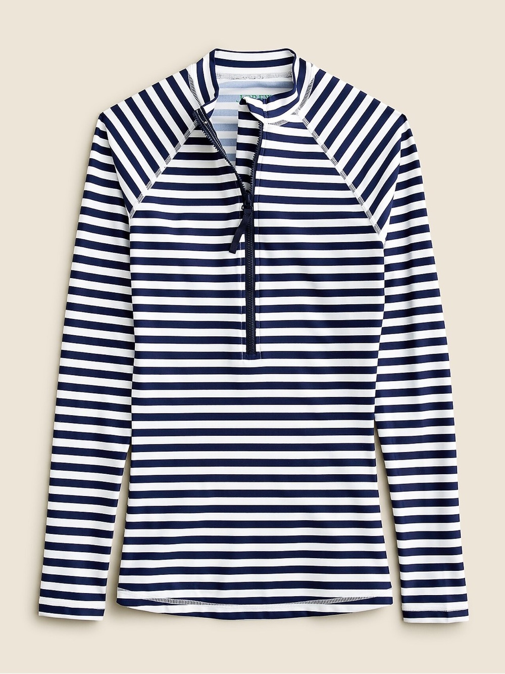 J. Crew Long-sleeve rash guard in stripe M